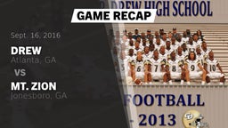 Recap: Drew  vs. Mt. Zion  2016