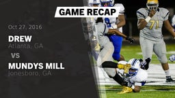Recap: Drew  vs. Mundys Mill  2016