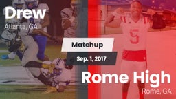 Matchup: Drew vs. Rome High 2017