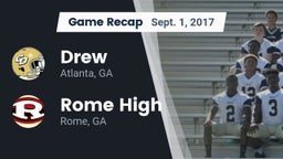 Recap: Drew  vs. Rome High 2017