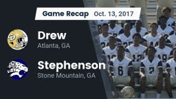 Recap: Drew  vs. Stephenson  2017