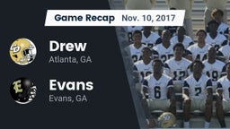 Recap: Drew  vs. Evans  2017