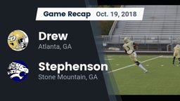 Recap: Drew  vs. Stephenson  2018