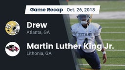 Recap: Drew  vs. Martin Luther King Jr.  2018