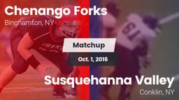 Matchup: Chenango Forks vs. Susquehanna Valley  2016