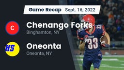 Recap: Chenango Forks  vs. Oneonta  2022