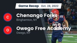 Recap: Chenango Forks  vs. Owego Free Academy  2022