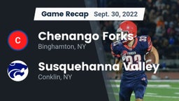 Recap: Chenango Forks  vs. Susquehanna Valley  2022