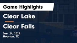 Clear Lake  vs Clear Falls  Game Highlights - Jan. 24, 2024