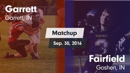 Matchup: Garrett vs. Fairfield  2016