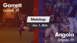 Matchup: Garrett vs. Angola  2016