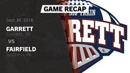 Recap: Garrett  vs. Fairfield  2016