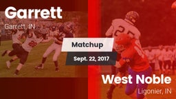 Matchup: Garrett vs. West Noble  2017