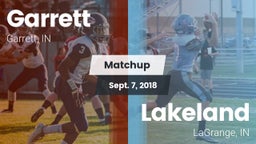 Matchup: Garrett vs. Lakeland  2018
