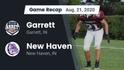Recap: Garrett  vs. New Haven  2020