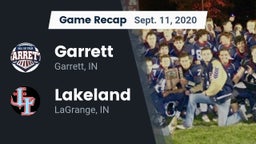 Recap: Garrett  vs. Lakeland  2020