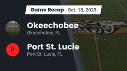 Recap: Okeechobee  vs. Port St. Lucie  2023
