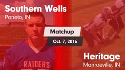 Matchup: Southern Wells vs. Heritage  2016
