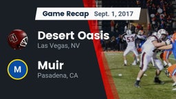 Recap: Desert Oasis  vs. Muir  2017