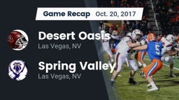 Recap: Desert Oasis  vs. Spring Valley  2017