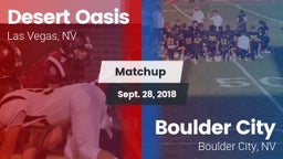 Matchup: Desert Oasis High vs. Boulder City  2018