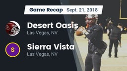 Recap: Desert Oasis  vs. Sierra Vista  2018