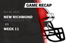 Recap: New Richmond  vs. Week 11 2016