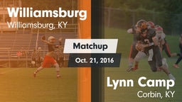 Matchup: Williamsburg vs. Lynn Camp  2016