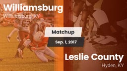 Matchup: Williamsburg Middle vs. Leslie County  2017