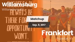 Matchup: Williamsburg Middle vs. Frankfort  2017