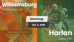 Matchup: Williamsburg High vs. Harlan  2018