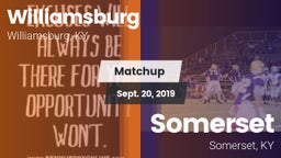 Matchup: Williamsburg High vs. Somerset  2019