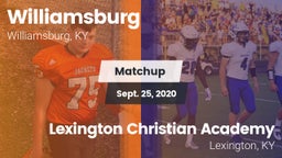Matchup: Williamsburg High vs. Lexington Christian Academy 2020