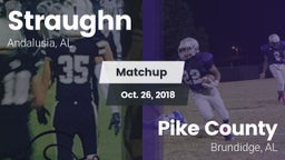 Matchup: Straughn vs. Pike County  2018