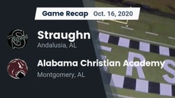 Recap: Straughn  vs. Alabama Christian Academy  2020