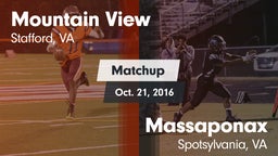 Matchup: Mountain View vs. Massaponax  2016