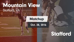 Matchup: Mountain View vs. Stafford  2016