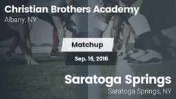 Matchup: Christian Brothers A vs. Saratoga Springs  2016