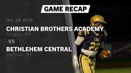 Recap: Christian Brothers Academy  vs. Bethlehem Central  2015