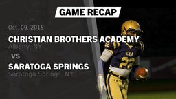 Recap: Christian Brothers Academy  vs. Saratoga Springs  2015