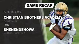 Recap: Christian Brothers Academy  vs. Shenendehowa  2015