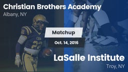 Matchup: Christian Brothers A vs. LaSalle Institute  2016