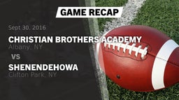 Recap: Christian Brothers Academy  vs. Shenendehowa  2016