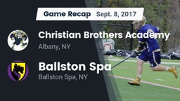 Recap: Christian Brothers Academy  vs. Ballston Spa  2017