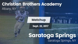 Matchup: Christian Brothers A vs. Saratoga Springs  2017