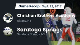 Recap: Christian Brothers Academy  vs. Saratoga Springs  2017