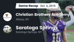 Recap: Christian Brothers Academy  vs. Saratoga Springs  2019