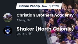 Recap: Christian Brothers Academy  vs. Shaker  (North Colonie) 2023