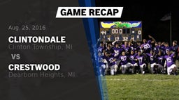 Recap: Clintondale  vs. Crestwood  2016