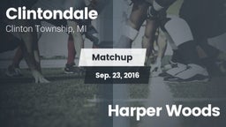 Matchup: Clintondale vs. Harper Woods 2016